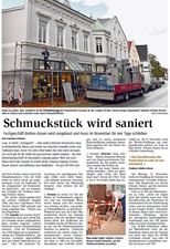 Großer Bericht in der Nordsee-Zeitung über unseren Umbau im November 2017